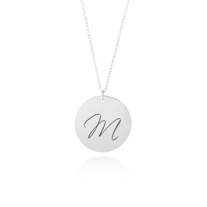 Personalized Initial Necklace - Sterling Silver