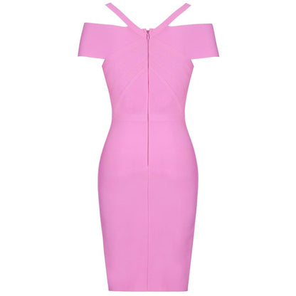 Summer Off Shoulder Bandage Dress