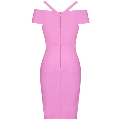 Summer Off Shoulder Bandage Dress