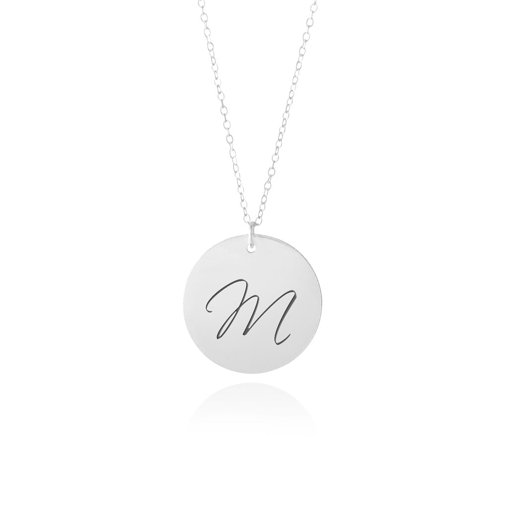 Personalized Initial Necklace - Sterling Silver