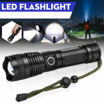 TORCIA TATTICA / MILITARE LED CREE T6 BATTERIA RICARICABILE ZOOM A90-P50