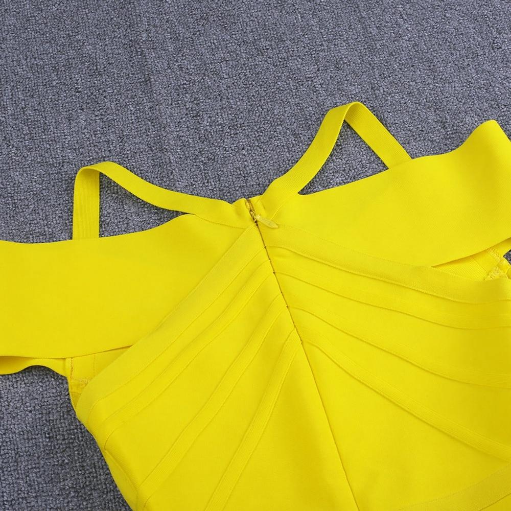 Summer Off Shoulder Bandage Dress